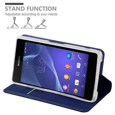 Sony Xperia Z1 COMPACT lommebokdeksel etui (blå)