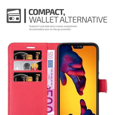 Huawei P20 LITE 2018 / NOVA 3E Deksel Etui Case (rød)