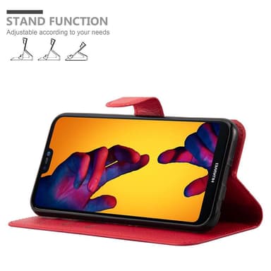 Huawei P20 LITE 2018 / NOVA 3E Deksel Etui Case (rød)