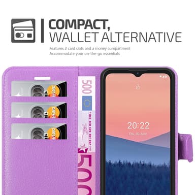 Nokia C21 Deksel Etui Case (lilla)