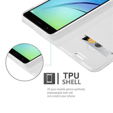Huawei NOVA lommebokdeksel etui (sølv)