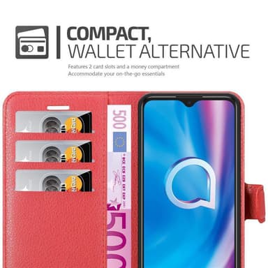 Alcatel 1S 2020 Deksel Etui Case (rød)