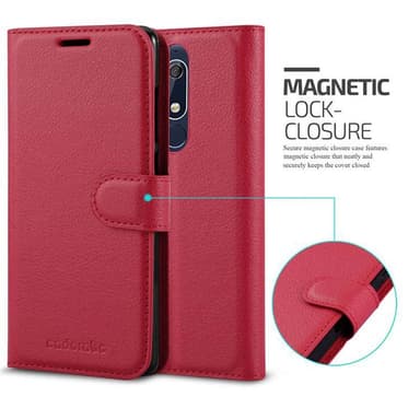 Nokia 5.1 Deksel Etui Case (rød)