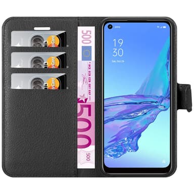 Oppo A53 Deksel Etui Case (Svart)