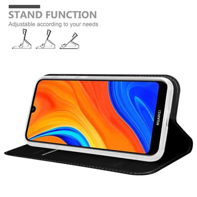 Huawei Y6S lommebokdeksel etui (svart)
