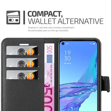 Oppo A53 Deksel Etui Case (Svart)