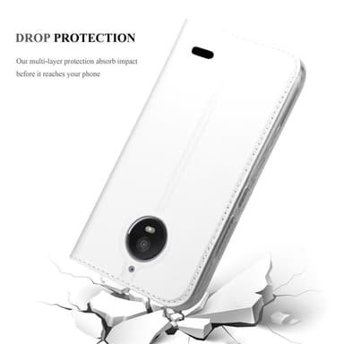 Motorola MOTO E4 lommebokdeksel etui (sølv)