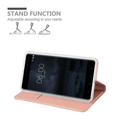Nokia 6 2017 lommebokdeksel etui (rosa)
