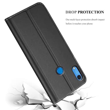 Huawei Y6S lommebokdeksel etui (svart)