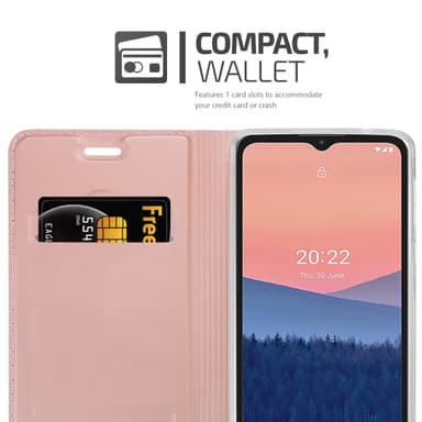 Nokia C21 lommebokdeksel etui (rosa)