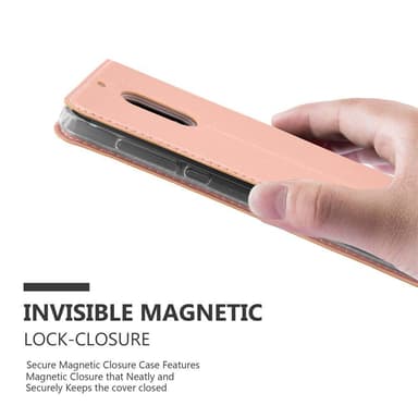 Nokia 6 2017 lommebokdeksel etui (rosa)