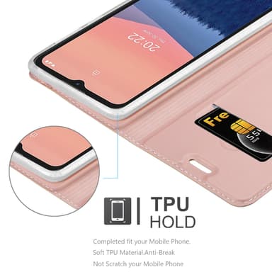 Nokia C21 lommebokdeksel etui (rosa)