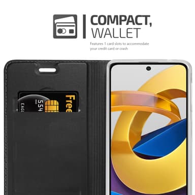 Xiaomi POCO M4 PRO 5G lommebokdeksel etui (svart)