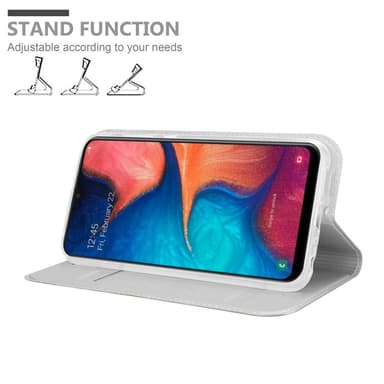 Samsung Galaxy A10e / A20e lommebokdeksel etui (sølv)
