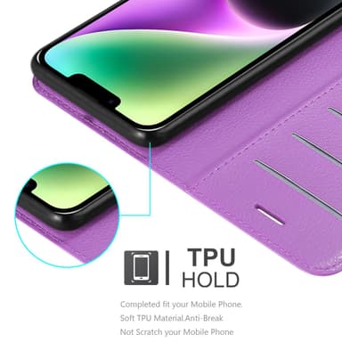 iPhone 14 Deksel Etui Case (lilla)