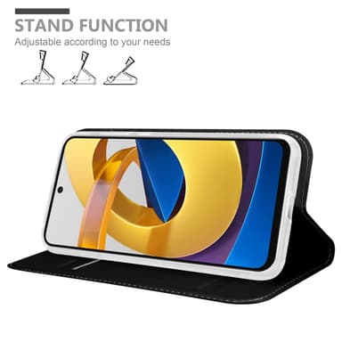 Xiaomi POCO M4 PRO 5G lommebokdeksel etui (svart)