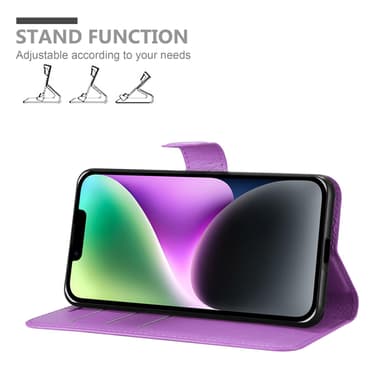 iPhone 14 Deksel Etui Case (lilla)
