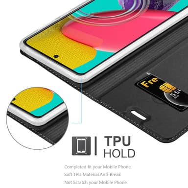 Samsung Galaxy M53 5G lommebokdeksel etui (svart)