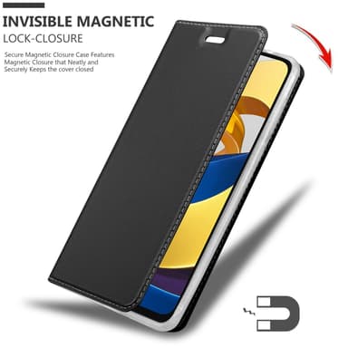 Xiaomi POCO M4 PRO 5G lommebokdeksel etui (svart)