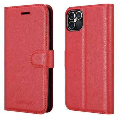iPhone 12 / 12 PRO Deksel Etui Case (rød)