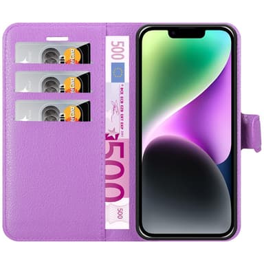 iPhone 14 Deksel Etui Case (lilla)