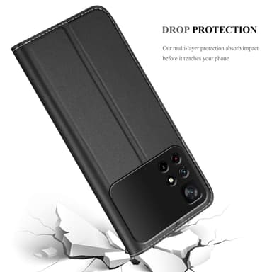 Xiaomi POCO M4 PRO 5G lommebokdeksel etui (svart)