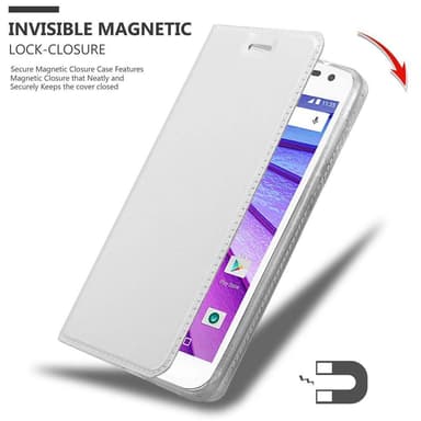 Motorola MOTO G3 lommebokdeksel etui (sølv)