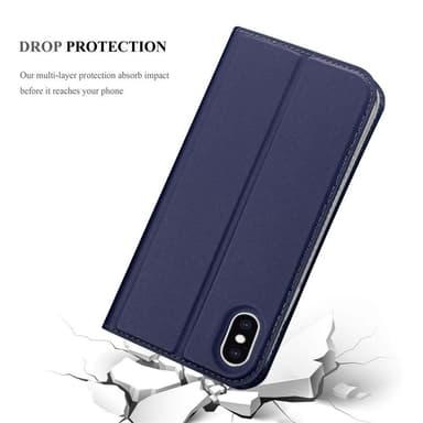 iPhone XS MAX lommebokdeksel etui (blå)