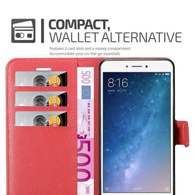 Xiaomi Mi MAX 2 Deksel Etui Case (rød)