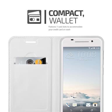 HTC ONE A9 lommebokdeksel etui (sølv)