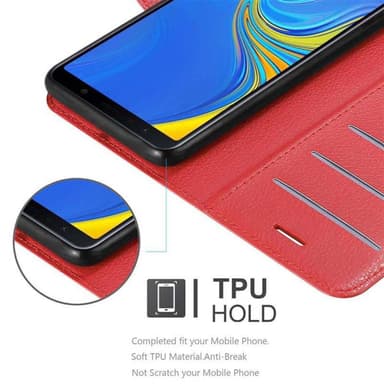Samsung Galaxy A7 2018 Deksel Etui Case (rød)