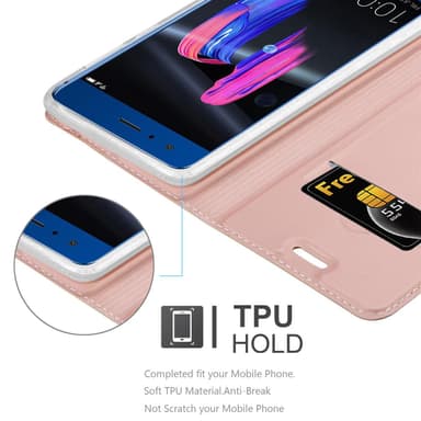 Honor 9 lommebokdeksel etui (rosa)