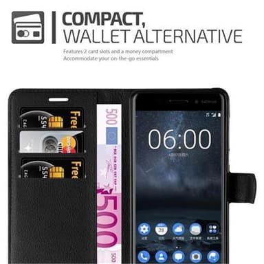 Nokia 6 2017 Deksel Etui Case (svart)