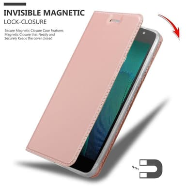 Motorola MOTO G5S lommebokdeksel etui (rosa)