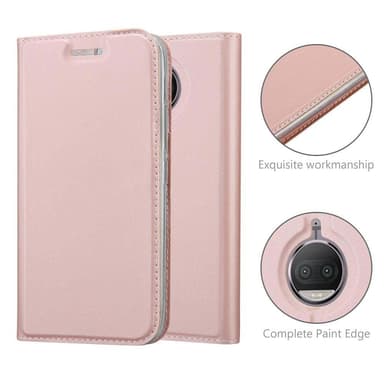 Motorola MOTO G5S lommebokdeksel etui (rosa)
