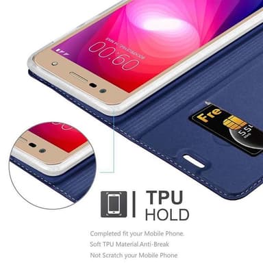 LG X POWER 2 lommebokdeksel etui (blå)