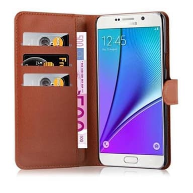 Samsung Galaxy NOTE 5 Deksel Etui Case (brun)