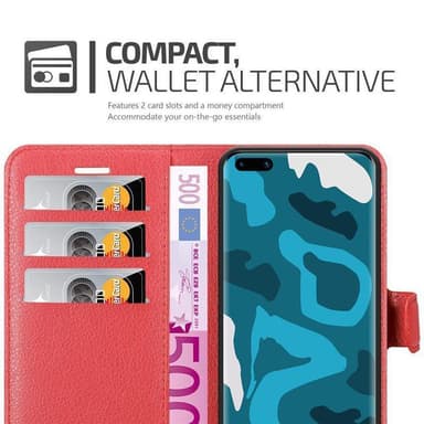 Huawei P40 PRO / P40 PRO+ Deksel Etui Case (rød)