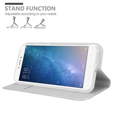 Xiaomi Mi MAX 2 lommebokdeksel etui (sølv)