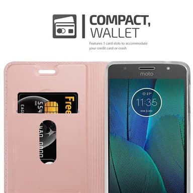 Motorola MOTO G5S lommebokdeksel etui (rosa)