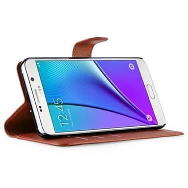 Samsung Galaxy NOTE 5 Deksel Etui Case (brun)