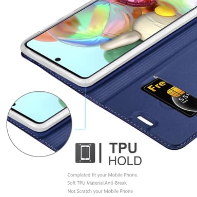 Samsung Galaxy A71 5G lommebokdeksel etui (blå)