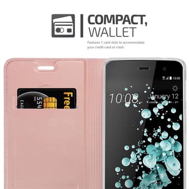 HTC U PLAY lommebokdeksel etui (rosa)