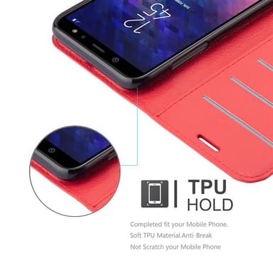 Samsung Galaxy A6 2018 Deksel Etui Case (rød)