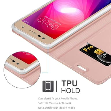 LG X POWER 2 lommebokdeksel etui (rosa)