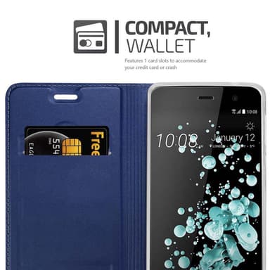HTC U PLAY lommebokdeksel etui (blå)