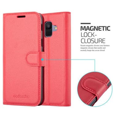 Samsung Galaxy A6 2018 Deksel Etui Case (rød)