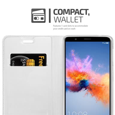 Honor 7X lommebokdeksel etui (sølv)