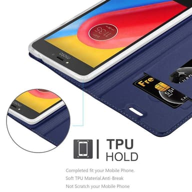 Motorola MOTO C PLUS lommebokdeksel etui (blå)