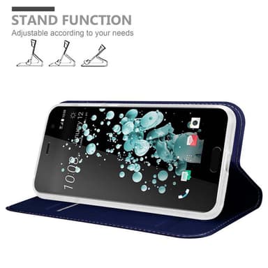 HTC U PLAY lommebokdeksel etui (blå)